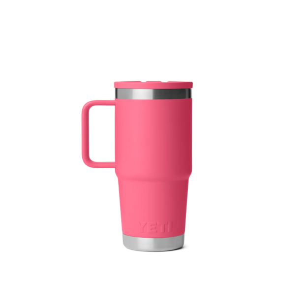 YETI Rambler 20 oz Travel Straw Mug With Color-Matched Straw Lid - Tropical Pink