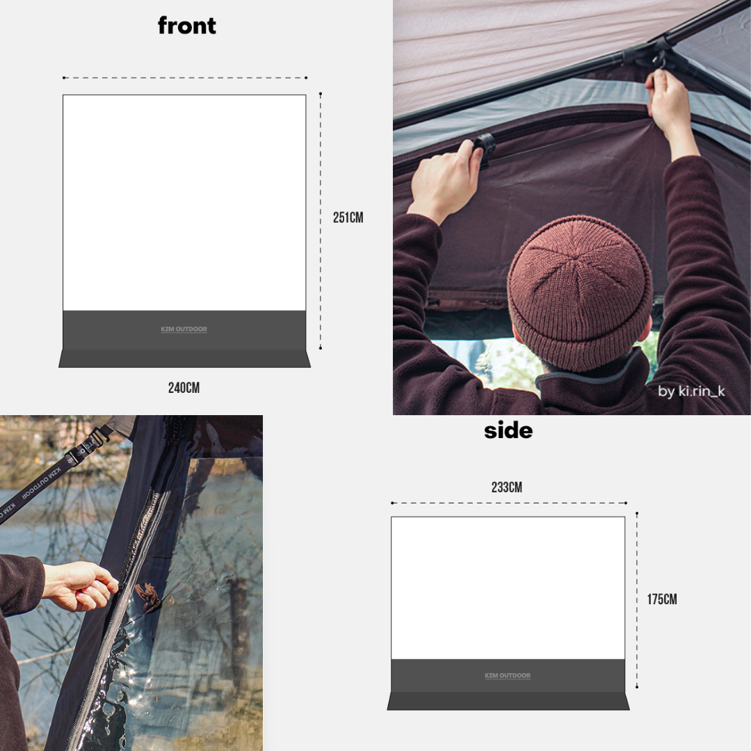 KZM Wild Field Oscar Trim House  2-3Person Tent