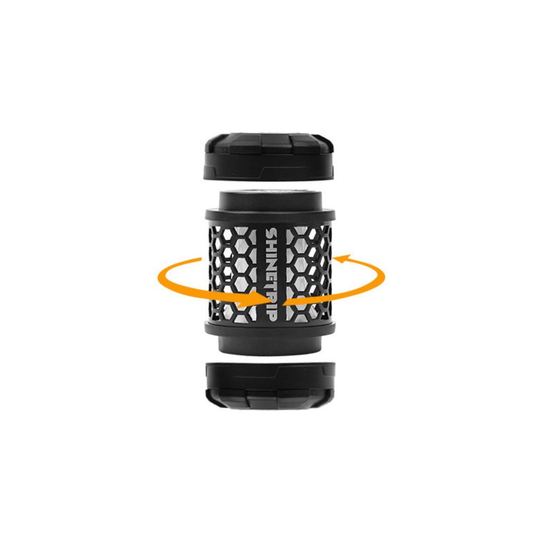 ShineTrip ST-05 Series Rotating 19 Glimmer Light - Honeycomb Black