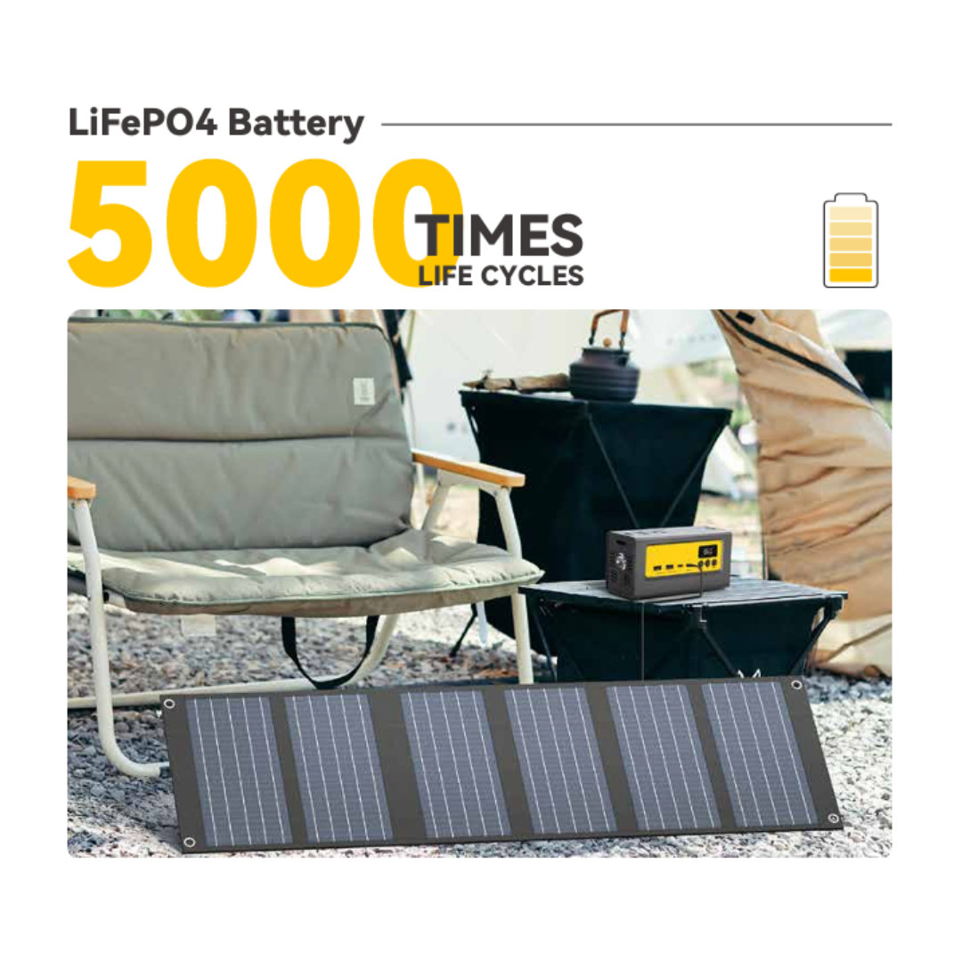 NEG Portable Power Station Infinity 100 with 10W Solar Panel Storage Bag