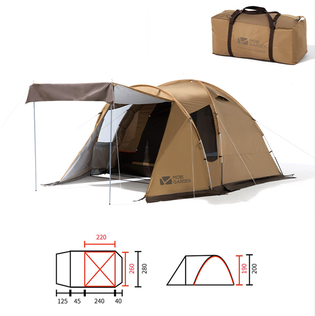 Mobi Garden Back Room Oxford Cloth 4 person tent - Sand-Goritta Works Sdn. Bhd. 202501017603 (1619017-X)