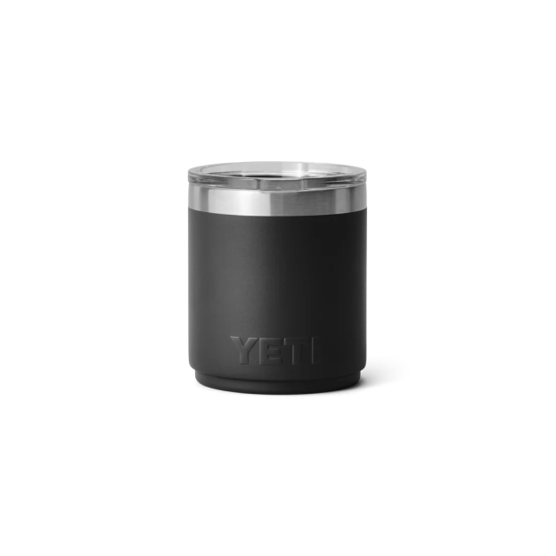 YETI Rambler 10 oz Stackable Lowball with MagSlider™ Lid - Black (Ceramic Lining)