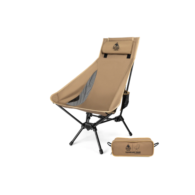 OneTigris Tigerblade High Back Camping Chair 07 - Coyote Brown