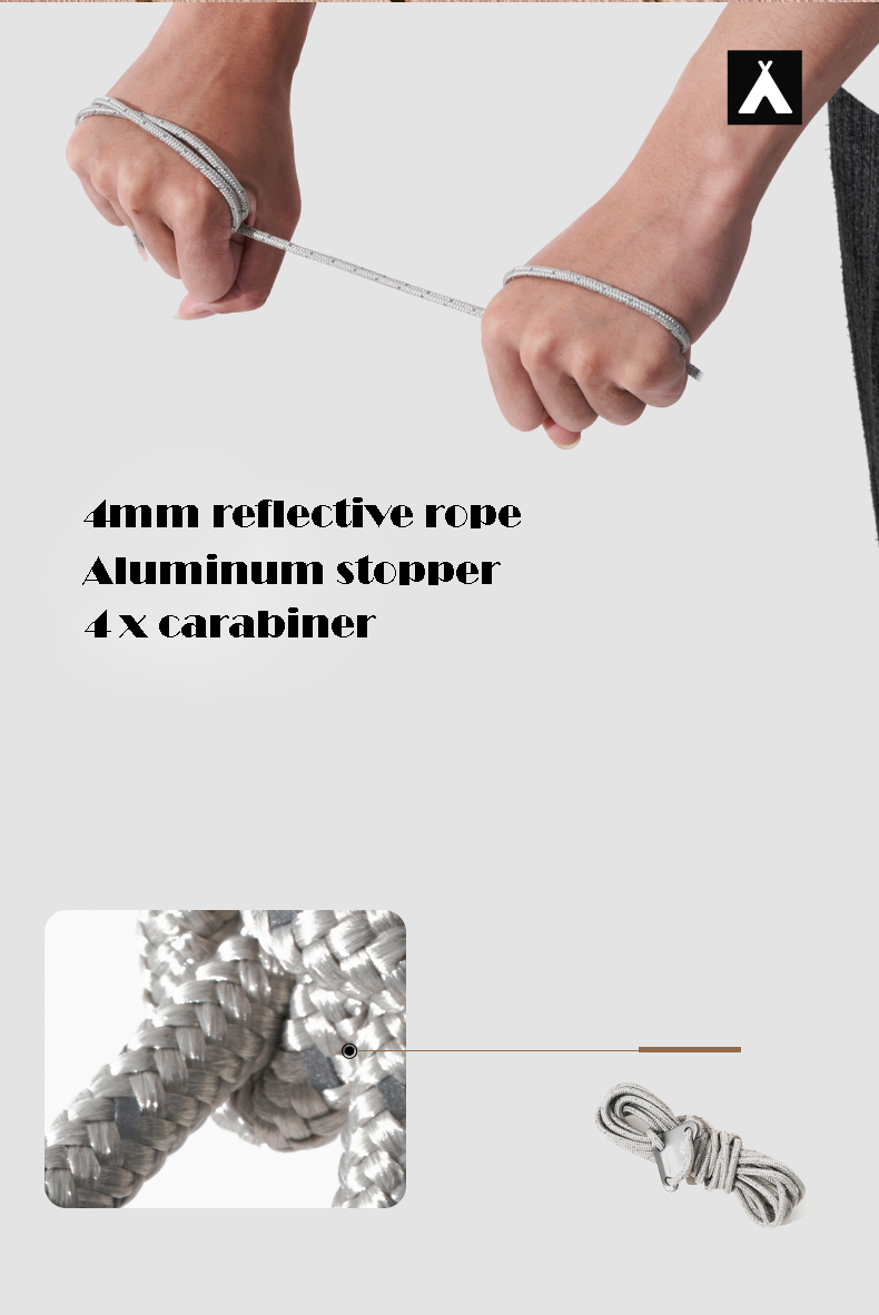 Mobi Garden Guy Rope x4 - Black-Goritta Works Sdn. Bhd. 202501017603 (1619017-X)