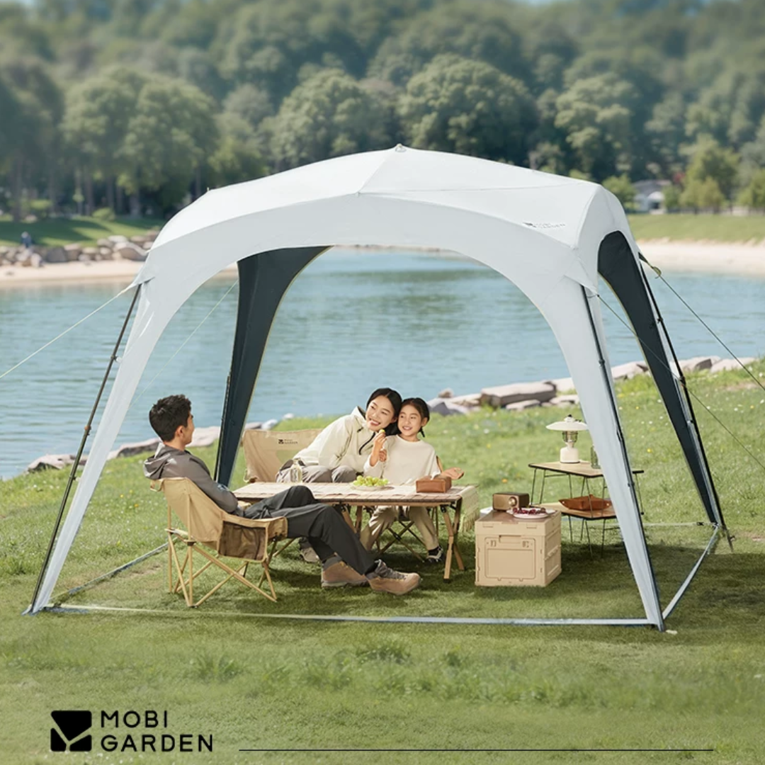 Mobi Garden (Black Coated) Holiday Automatic Dome Shelter PO9.0 