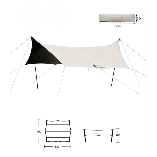 Mobi Garden JT Titanium Black Coating Tarp 25.0