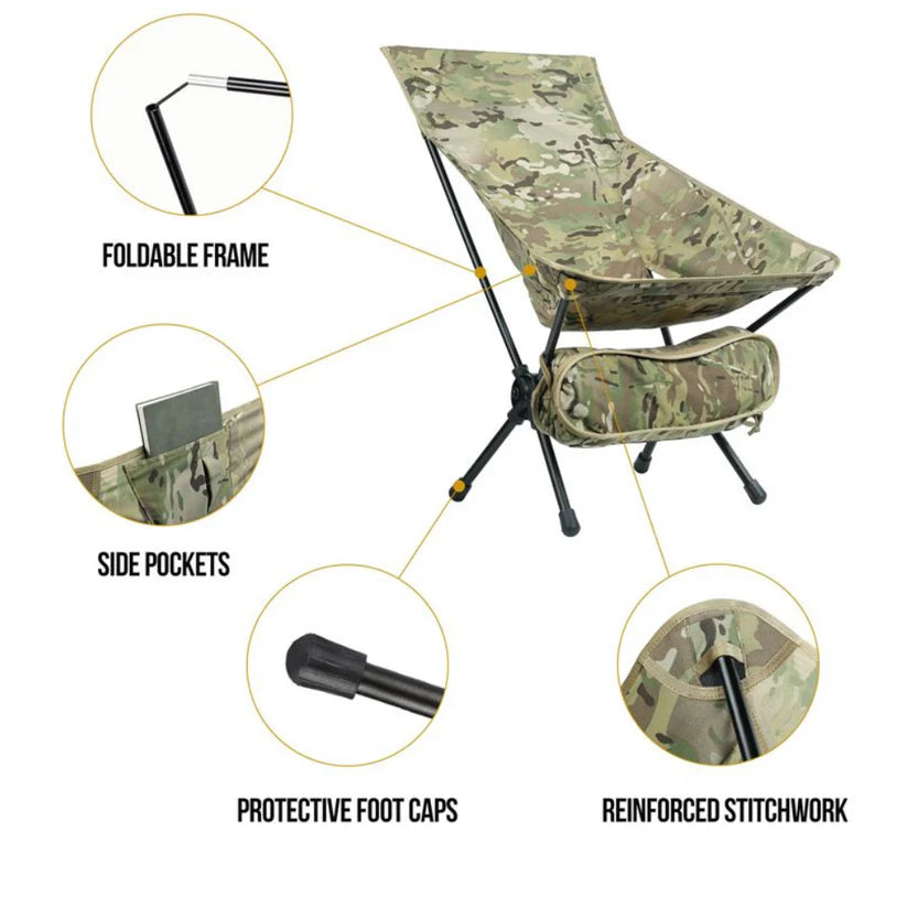 OneTigris Portable Camping Chair Large - 03 Multicam