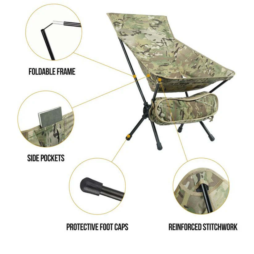 OneTigris Portable Camping Chair Large - 03 Multicam