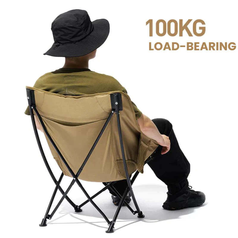 Mobi Garden Yue Qing Folding Chair - Black-Goritta Works Sdn. Bhd. 202501017603 (1619017-X)