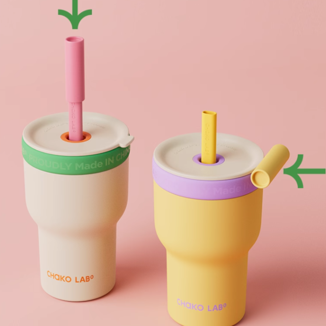 Chako Lab Pang Pang Cup (Double layer) - Pink Green