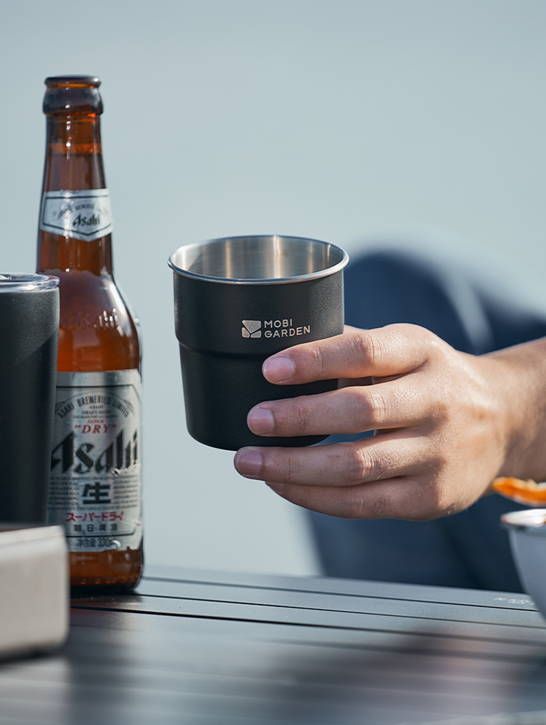 Mobi Garden Shuo Yan Stainless Steel Water Cup C1 - Black-Goritta Works Sdn. Bhd. 202501017603 (1619017-X)