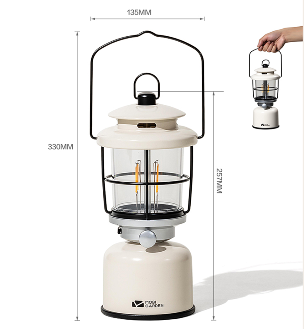 Mobi Garden Xing Xiu Retro Camp Light - Ivory-Goritta Works Sdn. Bhd. 202501017603 (1619017-X)