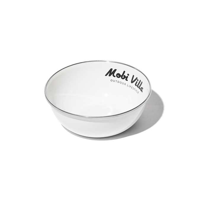 Mobi Garden Huan Yan Enamel Bowl - White-Goritta Works Sdn. Bhd. 202501017603 (1619017-X)
