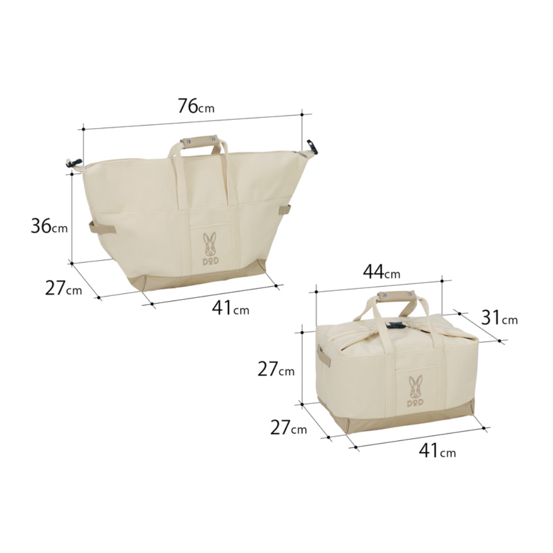 DOD Tote Hako Na-Ru Bag (40L) - Black