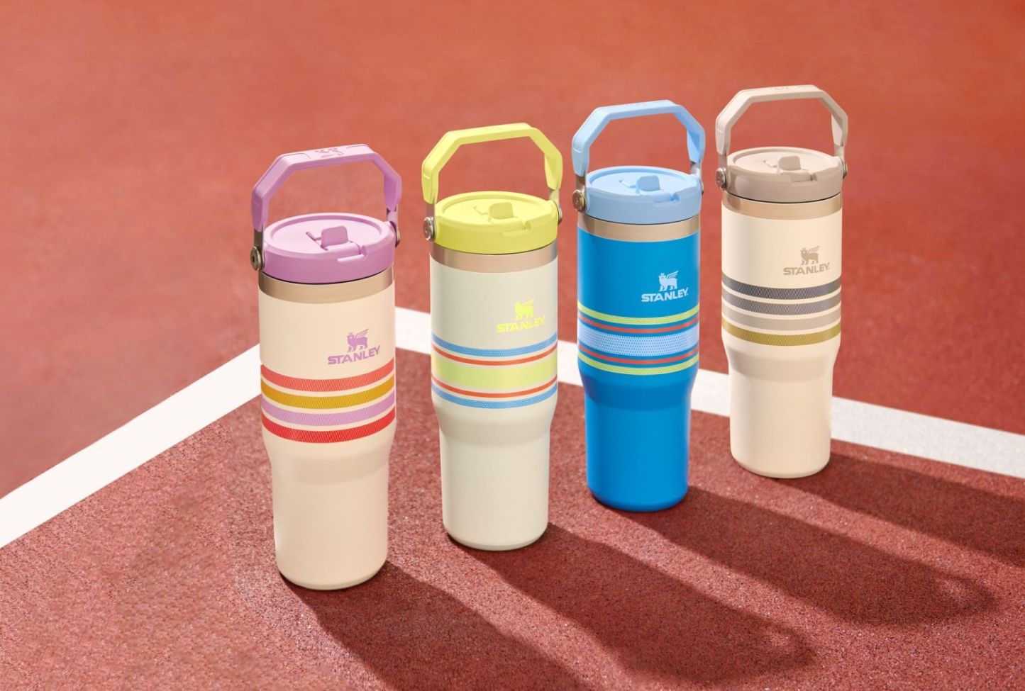 Stanley The Varsity Iceflow™ Flip Straw Tumbler 30oz - Seafoam Stripe-Goritta Works Sdn. Bhd. 202501017603 (1619017-X)