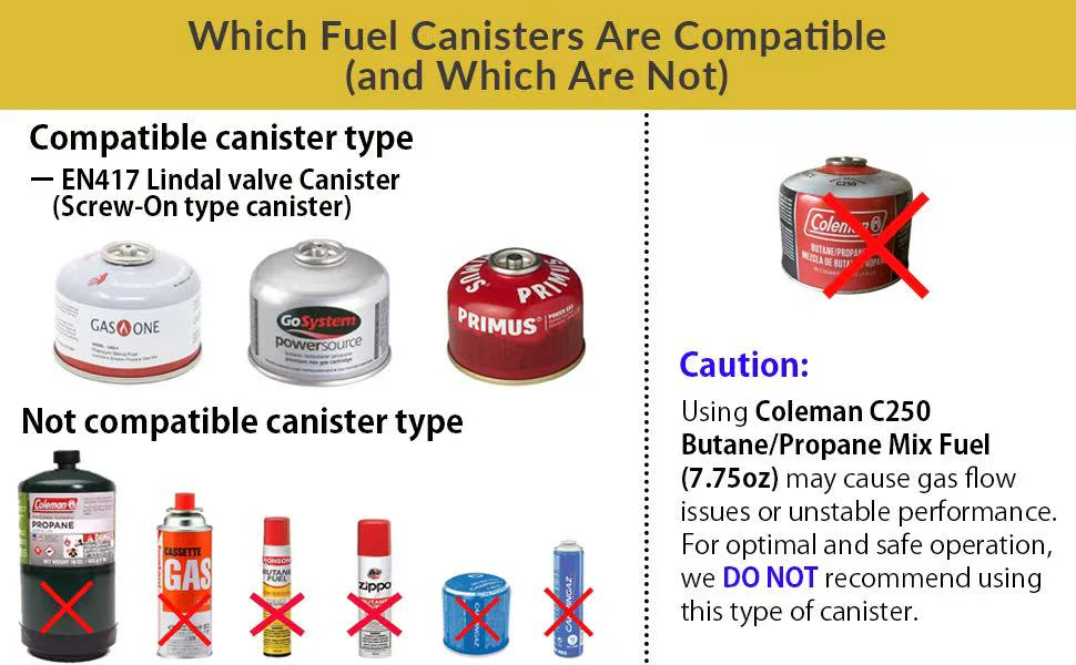 Campingmoon XD-2F Portable Camping Gas Stove