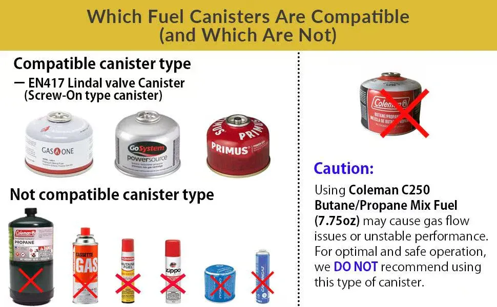 Campingmoon XD-2F Portable Camping Gas Stove
