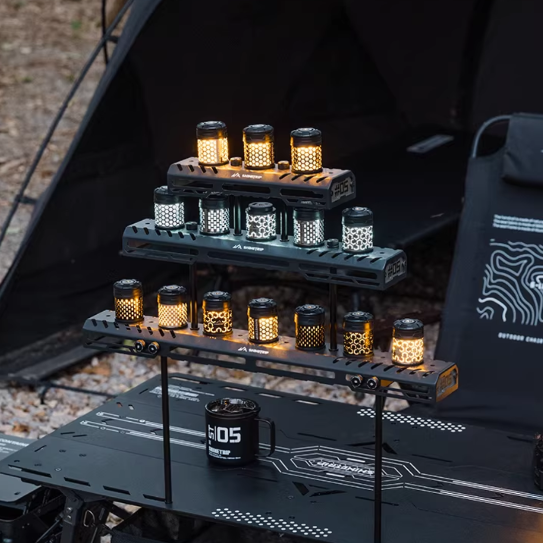 ShineTrip ST-05 Series Rotating 19 Glimmer Light - Honeycomb Black