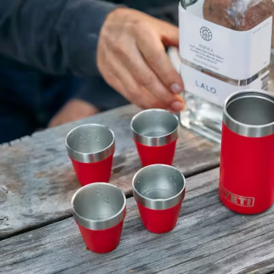 YETI Rambler Shot Glasses with Carrying Case - Black