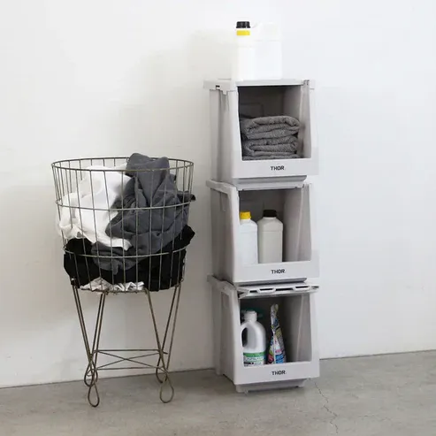 THOR Stacking Shelf Container 20L - Black