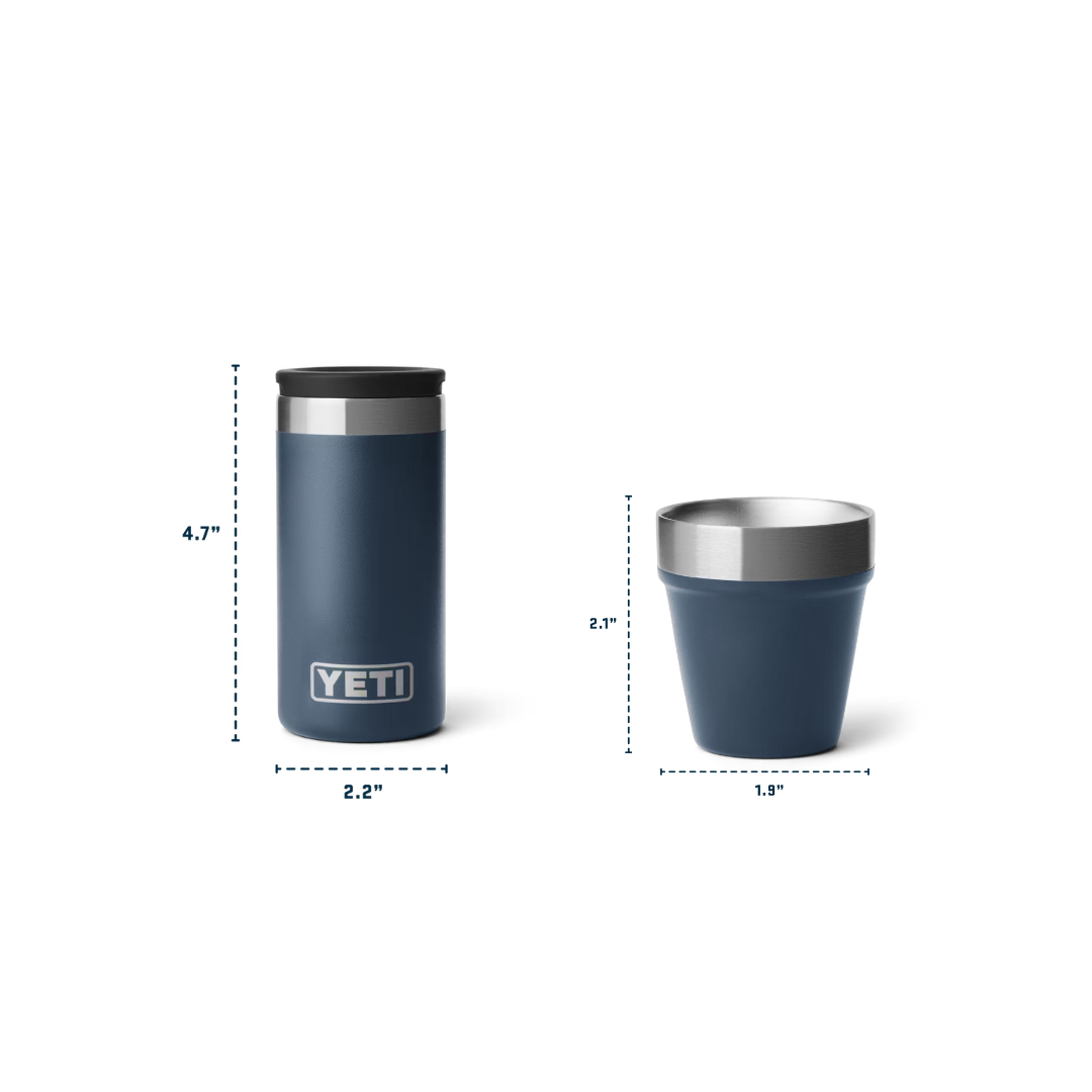 YETI Rambler Shot Glasses with Carrying Case - Black