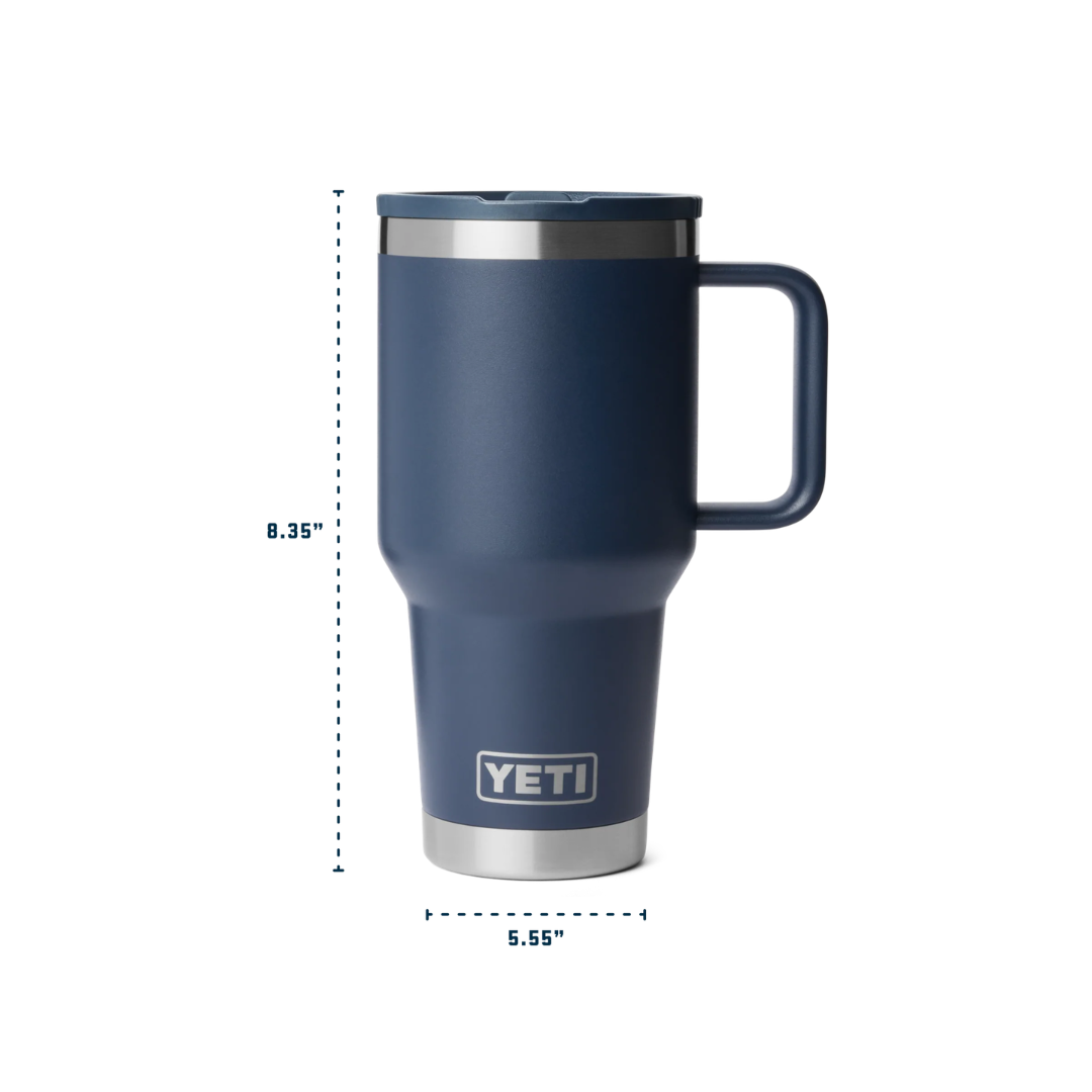 YETI Rambler 30 OZ Travel Straw Mug With Color-Matched Straw Lid - Black