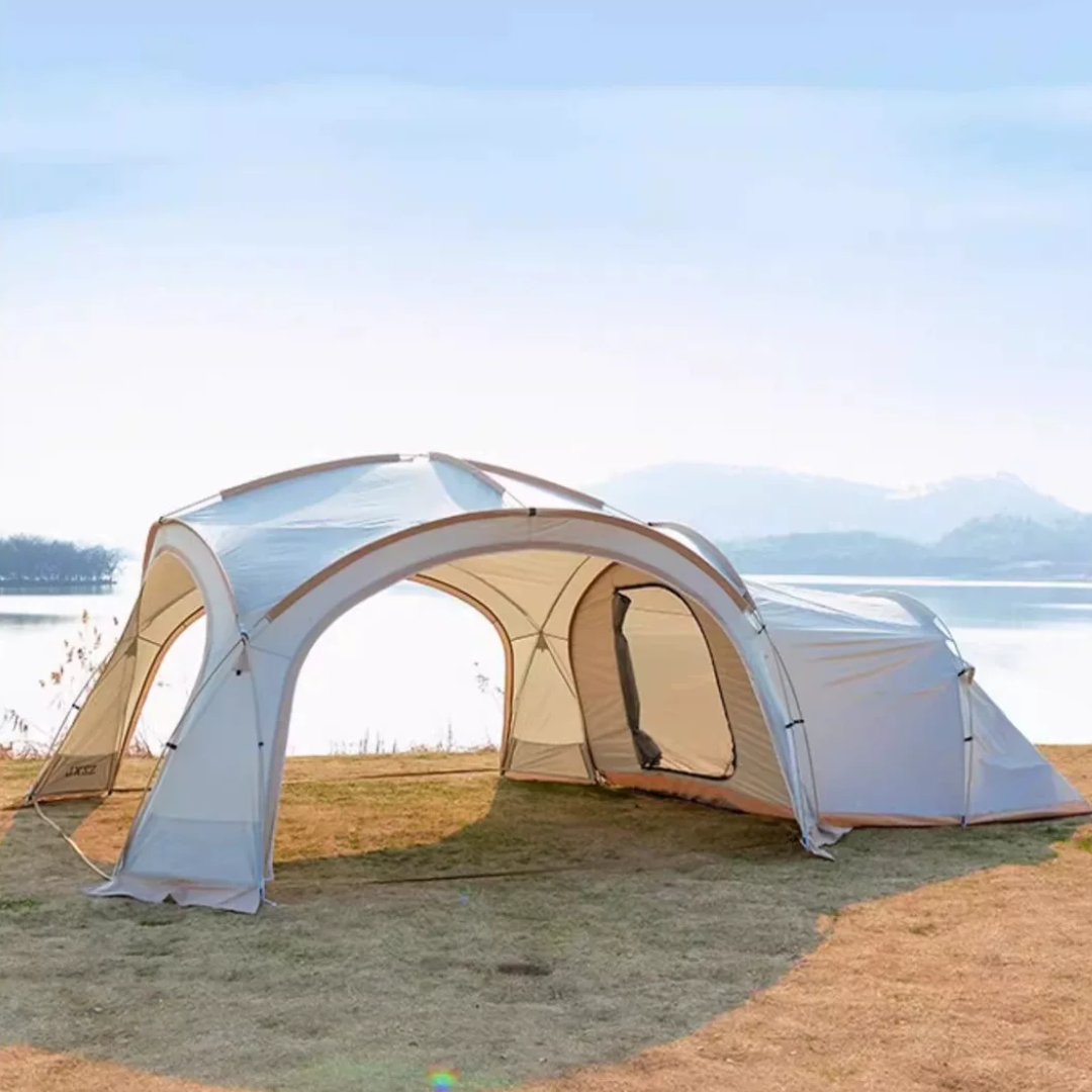 Stoic 2.3m Dome Shelter with Black-Coated Zipper Model - Black