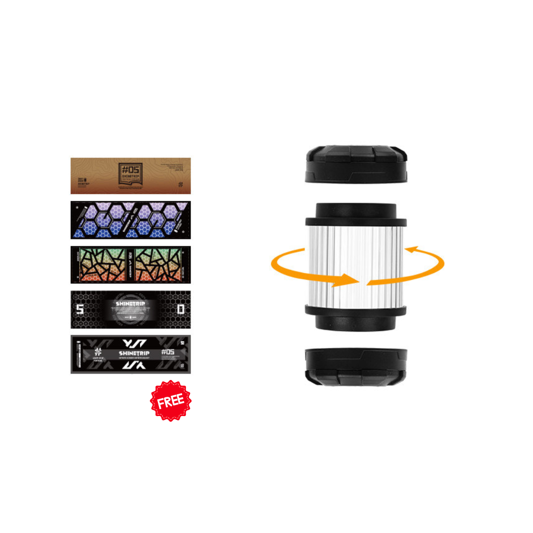 Shine Trip ST-05 Series Rotating 19 Glimmer Light - Black