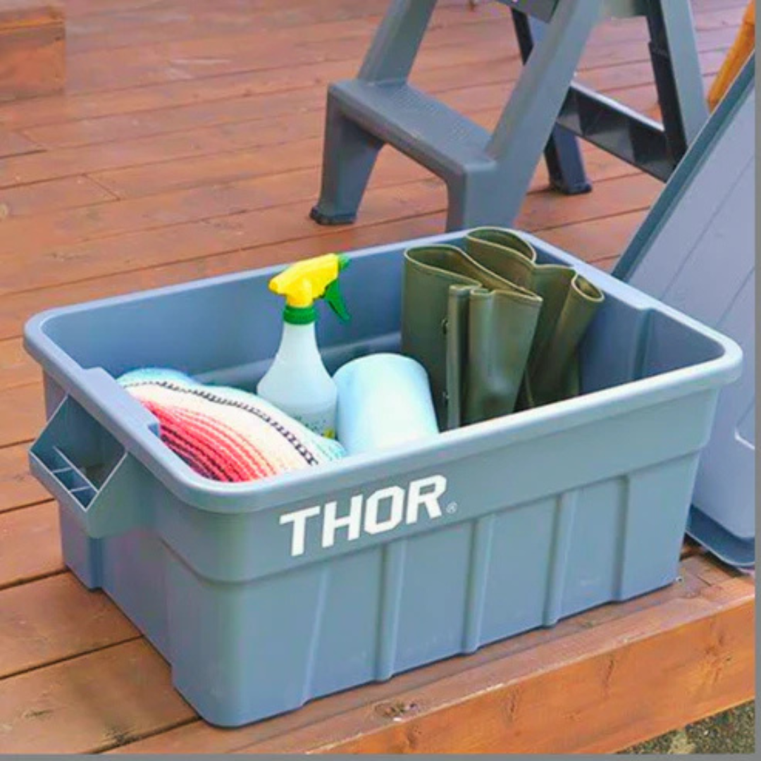 Thor Tote Box With Lid 53L - Yellow