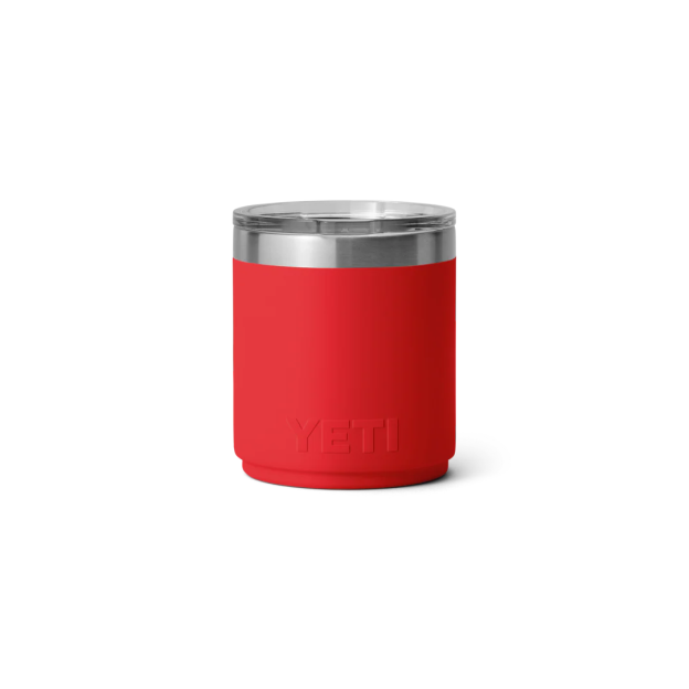 YETI Rambler 10 oz Stackable Lowball with MagSlider™ Lid - Rescue Red (Ceramic Lining)