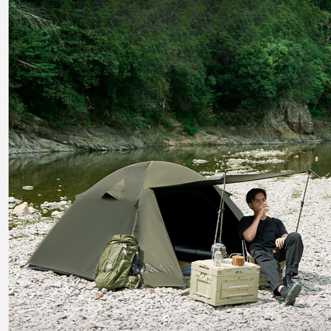 Mobi Garden QR Tent 3-Black Coating - Green