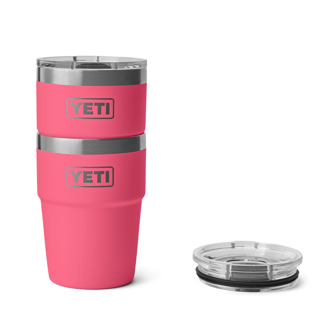 YETI Rambler 16 oz Stackable Cup with MagSlider™ Lid - Tropical Pink
