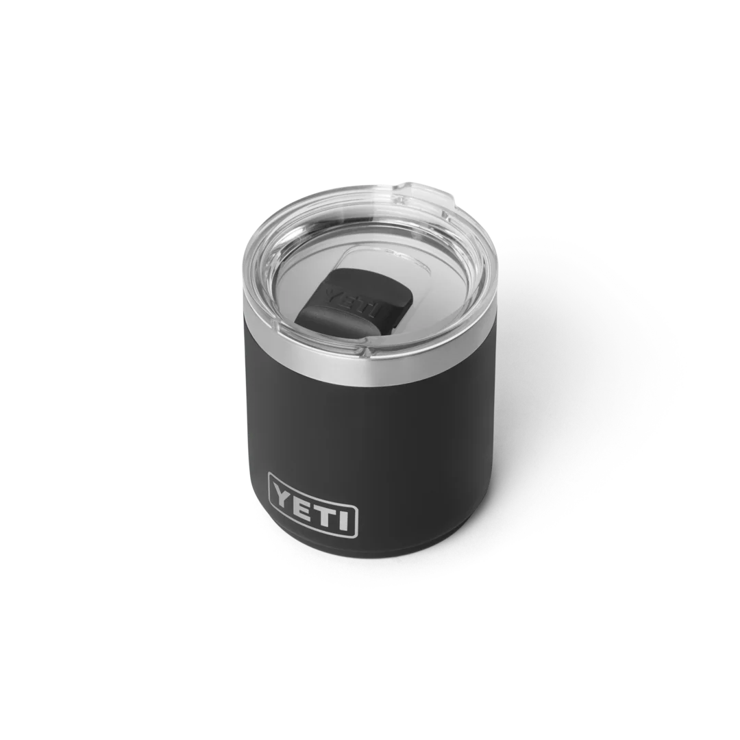 YETI Rambler 10 oz Stackable Lowball with MagSlider™ Lid - Black (Ceramic Lining)