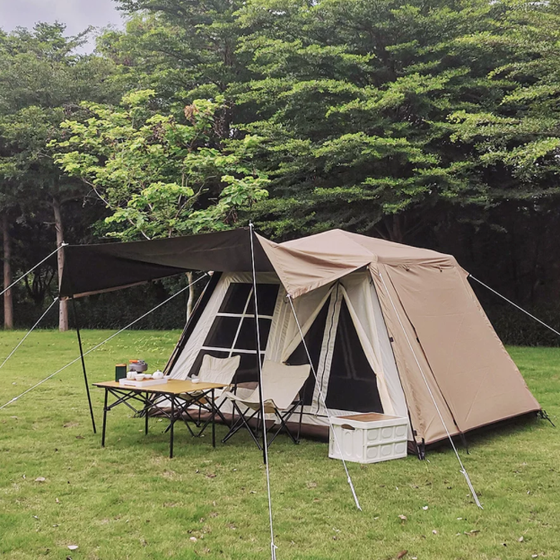 Stoic Villa 10.5 Black-Coated Automatic 2-5 person Tent - Khaki