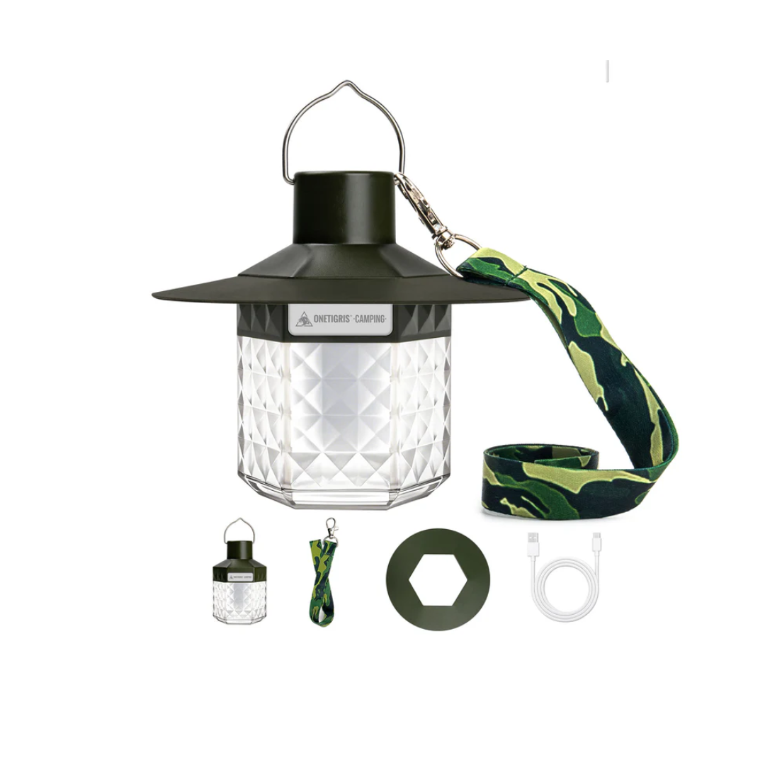 OneTigris LED Camping Lantern 220Lm - Ranger Green
