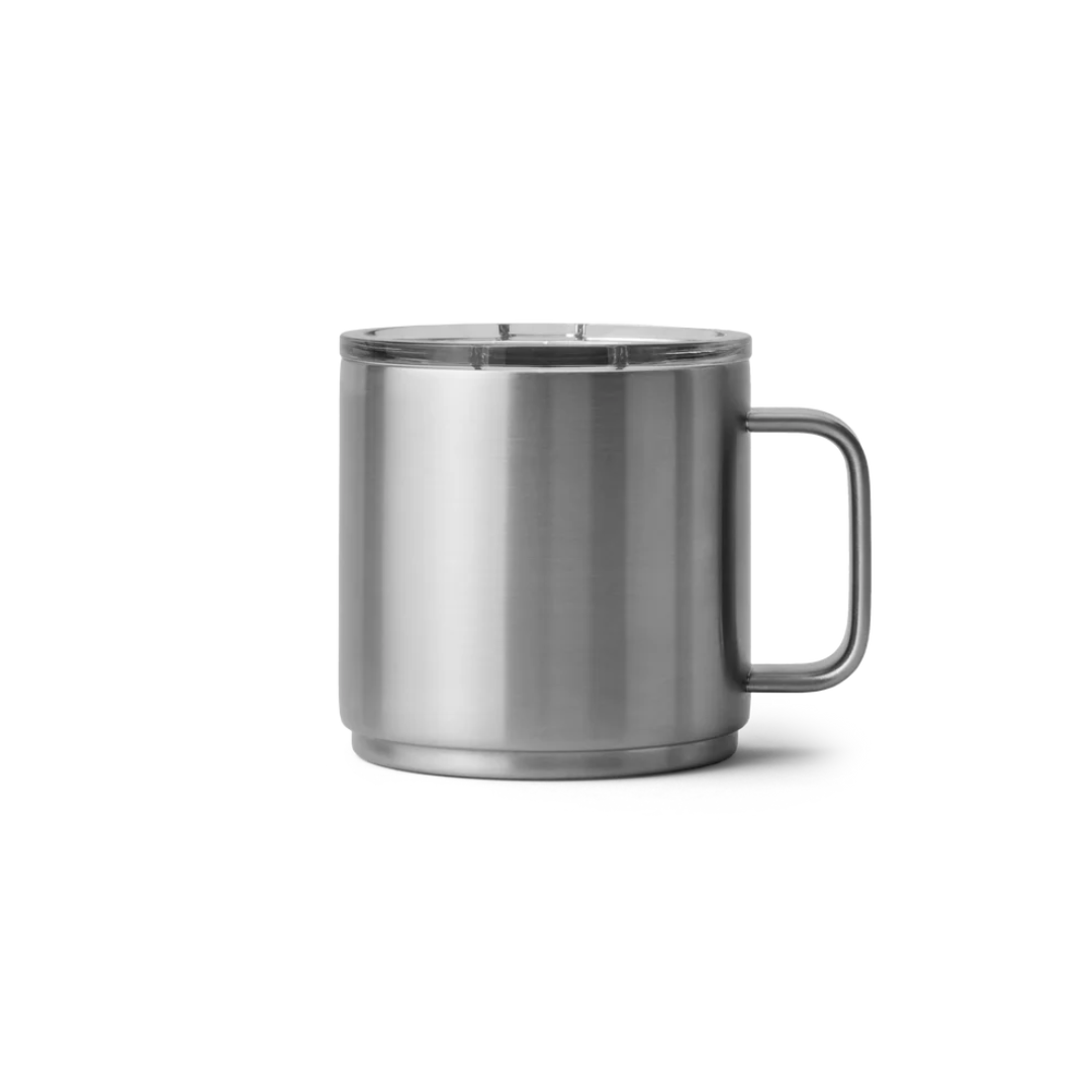 YETI Rambler 14 oz Stackable Mug with DuraSip™ Ceramic Lining - Stainless Steel