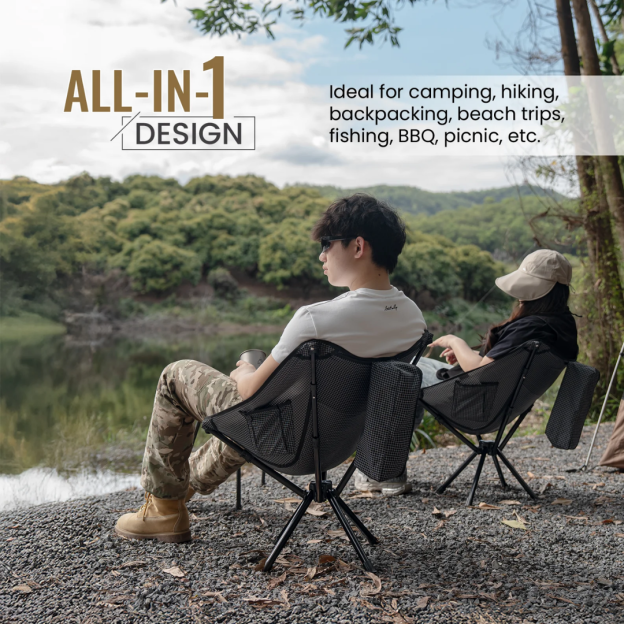 OneTigris Forrest Lightweight Camping Chair 10 - Black
