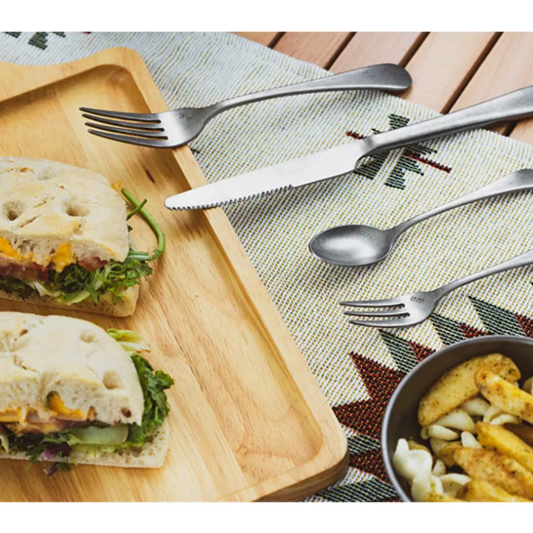 Mobi Garden Premium 304 Stainless Steel Camping Cutlery