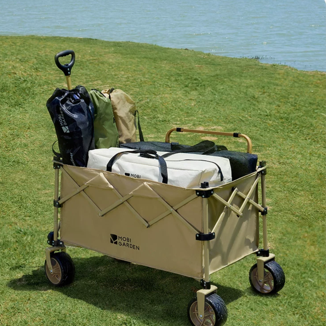 Mobi Garden Cloudy Folding Wagon 200L - Sand