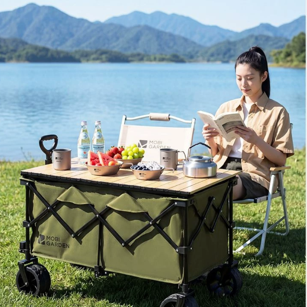 Mobi Garden Cloudy Folding Wagon S2 190 - Black