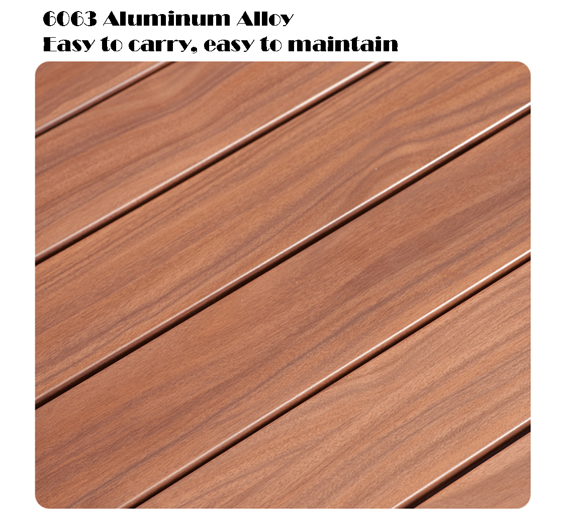 Mobi Garden Shan Ze Aluminum Omelet Table Wide - Wood-Goritta Works Sdn. Bhd. 202501017603 (1619017-X)