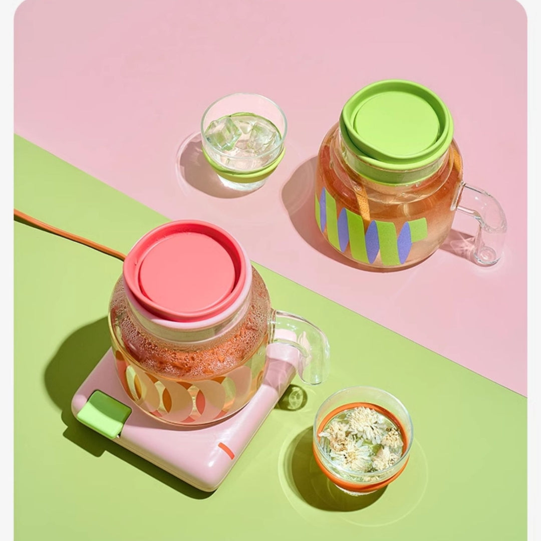 CHAKO LAB Chubby Glass Pot - Orange / Blue-Goritta Works Sdn. Bhd. 202501017603 (1619017-X)