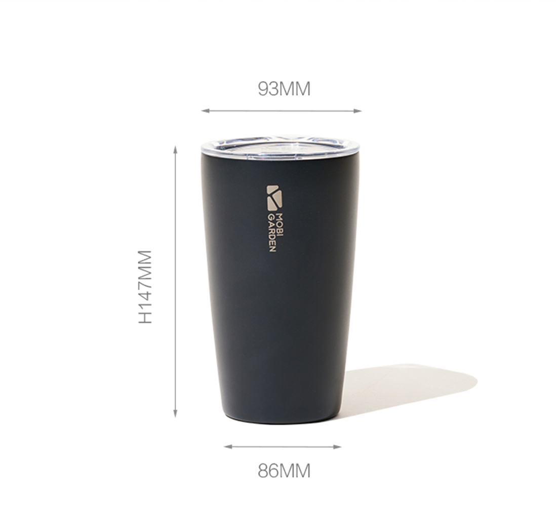 Mobi Garden Coffee Cup 350ML - Black-Goritta Works Sdn. Bhd. 202501017603 (1619017-X)