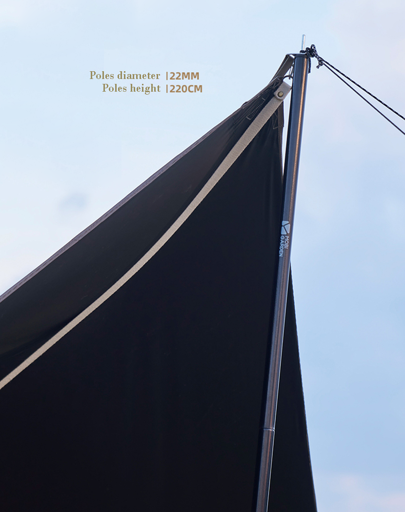 Mobi Garden 410 Black Coating Tarp - Tan