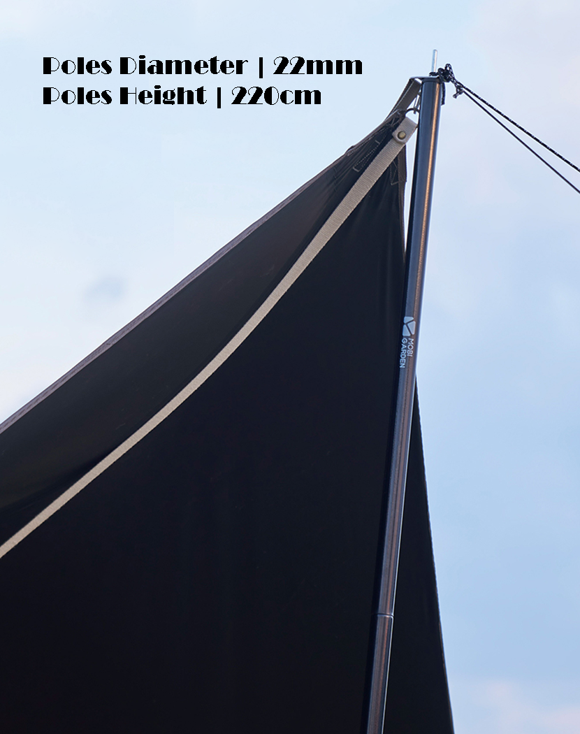 Mobi Garden 410 Black Coating Tarp - Black