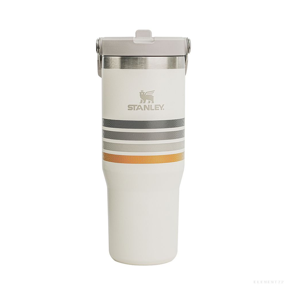 Stanley The Varsity Iceflow™ Flip Straw Tumbler 30oz - Cream Ash Stripe-Goritta Works Sdn. Bhd. 202501017603 (1619017-X)