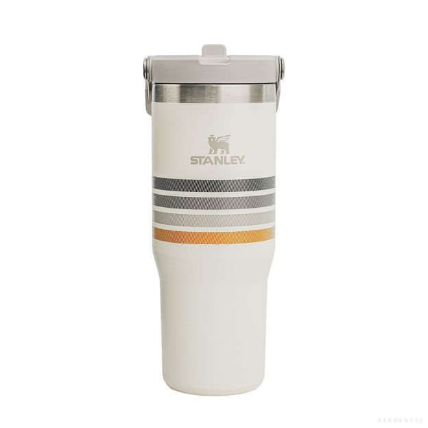 Stanley The Varsity Iceflow™ Flip Straw Tumbler 30oz - Cream Ash Stripe-Goritta Works Sdn. Bhd. 202501017603 (1619017-X)