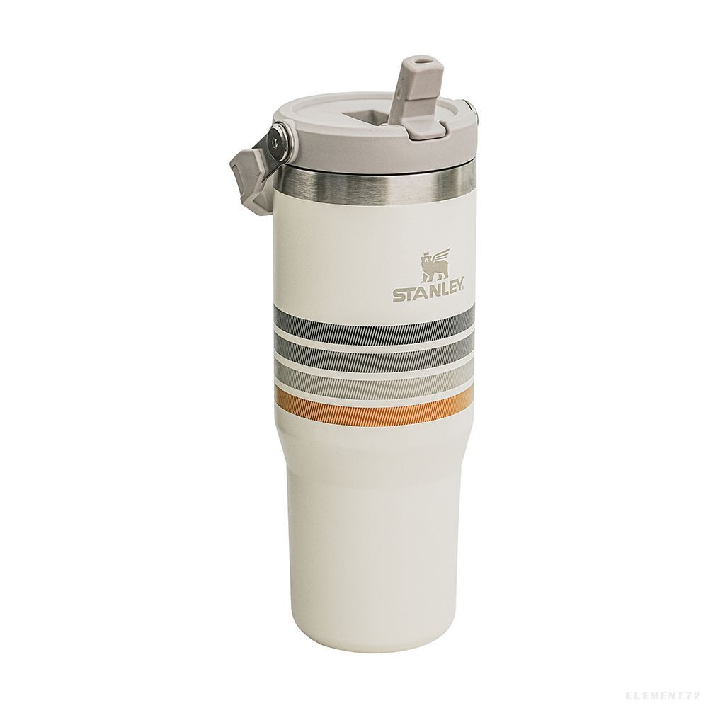 Stanley The Varsity Iceflow™ Flip Straw Tumbler 30oz - Cream Ash Stripe-Goritta Works Sdn. Bhd. 202501017603 (1619017-X)