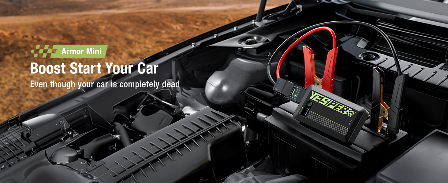 YESPER Armor Mini Multi-function Jump Starter 12V - 8000mAh