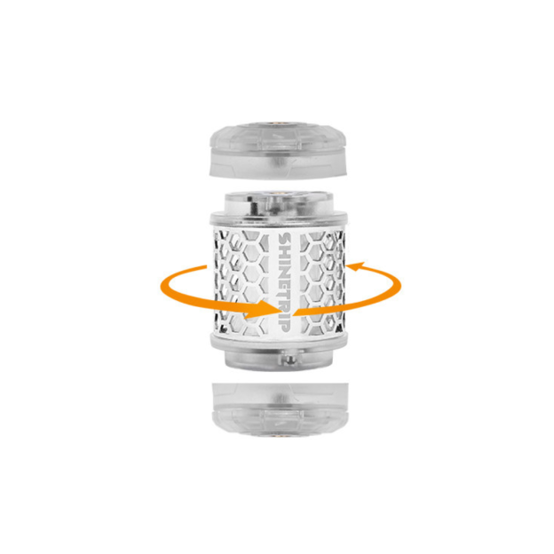 ShineTrip ST-05 Series Rotating 19 Glimmer Light - Honeycomb Black